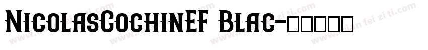 NicolasCochinEF Blac字体转换
